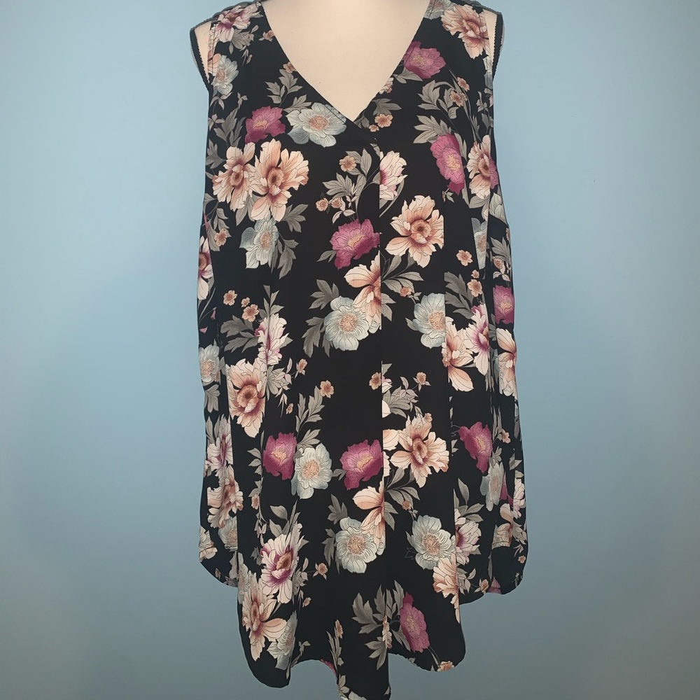 Torrid Chiffon Floral Blouse